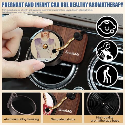 معطر هواء لمشغل التسجيل، عبوة من 2 مشابك لتنفيس معطر السيارة 6 قطع أقراص معطر هواء TayTay مشبك معطر هواء للسيارة in Kuwait