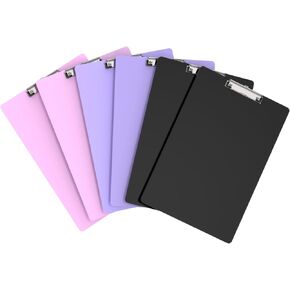Extra Large 11x17 Clipboards Set of 6, Plastic Drawing Boards with Low Profile Clip Horizontal Clip Board,Vertical Layout. Clipboard for Drawing, Sketching. Art Supplies, Drafting Supplies