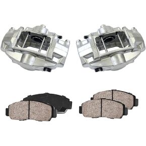 Callahan Rear Brake Kit For Infiniti FX50 G37 G37X Q50 Nissan 350Z 370Z Replacement Calipers and Ceramic Brake Pads
