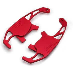 Paddles Shifters,Polish Aluminum Shifter Extension for Car Steering Wheel Compatible with VW Volkswagen Golf MK7 GTI R R-line Scirocco 2014-2019 (Red)