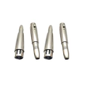 XLR Female to 1/4" Female Adapter, 6.35mm to 3 Pin XLR Socket Audio Connector Female,XLR to Quarter inch Female TRS/TS Converter Mic DJ Adapter (4 Pack)