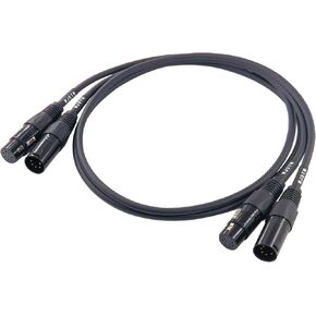 XLR Adapter Cable, 5 Pin Male to 5 Pin Female,XLR to XLR Jumper for Mixer, DMX Lightspeed, DMX Controller 2 Pack (3FT)