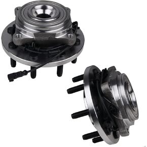 KUSATEC 515148 2PCS 4WD AWD Front Wheel Bearing and Hub Assembly Compatible with for Ram 2500 3500 4WD 4x4 Only 2012 2013, 8 Lug Bolts w/ABS