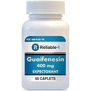 Guaifenesin 400 mg Caplets Cough and Mucus Relief | Expectorant for Chest Congestion | 60 Caplets