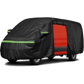 Waterproof Custom Full Coverage Van Car Cover for 2014-2024 Ram ProMaster &Ford Transit Van with Low Roof (LWB: 264 * 84 * 100 inch), All Weather Protection Scratch, Dust, Snow Shield