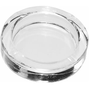 Amlong Crystal Octagon Black Large Crystal Ashtray 6 Inch X 6 Inch (150mm X 150mm) for Cigarettes or Cigars with Gift Box