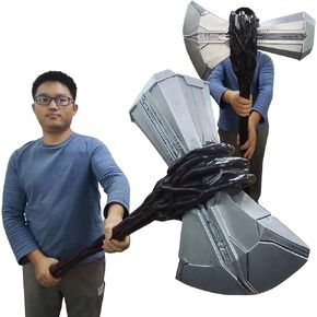 2023 الفايكنج إله Mjolnir Storms قواطع الفأس الراتنج أودين المطرقة كامل الحجم سلاح الدعائم in Kuwait