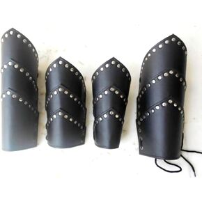 THOR INSTRUMENTS Leather Greek Armor Vambrace Collectible Leg & ARM Guard Rustic Vintage Home Decor Gifts