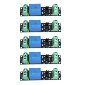 5pcs 3V Relay Power Switch Board 1 Channel Optocoupler Relay Module Isolated Drive Control Board for ESP8266 Development Board