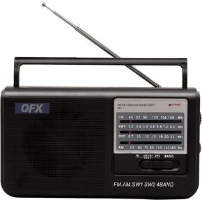 QFX R-3 Retro AM/FM Radio,Black