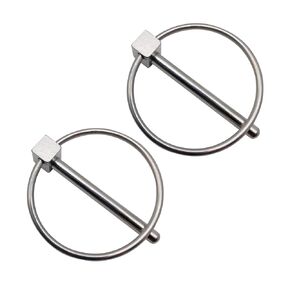 Pair of Stainless Steel 316 Dia. 4.5mm(3/16in) Farm Tractors Trailers Diggers Lynch Pin Hitch Trailer Pins Boat Trailer Parts Tractor Parts Truck Linch Pin(2pcs)