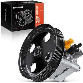 A-Premium Power Steering Pump, with Pulley, Compatible with Volvo S40 2000-2004, V40 2000-2004, 1.9L 2.4L 2.5L, Replace # 5266, 3524419