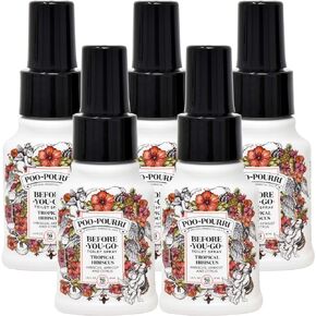 Poo-Pourri Tropical Hibiscus 1.4 Ounce 5 Pack Set