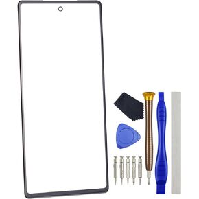 Black Outer Glass Screen Replacement for Google Pixel 6a GX7AS GB62Z 6.1" with Tool Kit