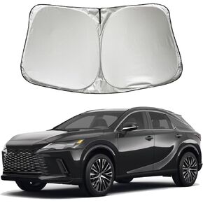 Car Windshield Sun Shade Sunshade Compatible with Lexus RX RX350/RX 350 RX350H RX330 RX300 RX450 RX450h F Sport (Not for NX) 2023 2024 Accessories, Car Front Window Sun Shield Visor