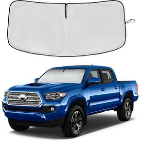 Windshield Sun Shade for BMW 3 Series 2019-2024 Double Layer 240T Front Window Shade Custom Fit Sun Visor Foldable Shade Blocks UV Rays Summer Must Have Car Accessories