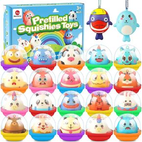 Mocoosy 22 Pack Squishy Toys for Kids Party Favors Bulk, Slow Rising Squeeze Toys for Birthday Goodie Bag Stuffers, Pinata Stuffers, Claw Machine Prizes, Basket Filler, Classroom Treasure Box Rewards