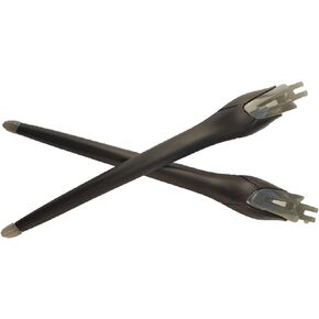 Replacement Temple Arm Legs Compatible w Oakley Radar EV Path OO9208 Pitch OO9211 Glass Sunglass Frames (Pewter w Black Earsocks - 1 Pair)