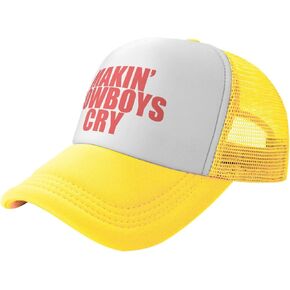 Makin' Cowboys Cry Funny Hat Unisex Adult Trucker Caps Fishing Adjustable Cap Classic Sport Hats Black