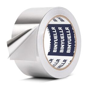 Aluminum Foil Tape - 2 Inch x 65 Feet, HVAC Tape Silver Metal Tape for Ductwork, Heavy Duty Duct Tape for Heat Insulation, Reflective Tape, Dryer Vents
