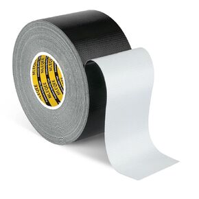 Duct Tape Heavy Duty Single Sided, Strong Adhesive High Strength, Waterproof Mesh Tape for Indoor and Outdoor Repairing Sealing Bonding, Easy Use Hand Tearable, 3.15 Inch x 33 Feet, Black