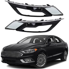 Chrome Front Fog Light Lamp Cover Replacement for 2017 2018 Fusion LH and RH in Saudi Arabia