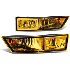 DNA MOTORING FL-ZTL-801-AM Assembly Fog Light Driver & Passenger Side Enhance visibility [Compatible with 07-14 Cadillac Escalade