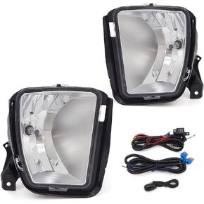 A ABIGAIL Driving Fog Lights Lamps Replacement for 2013 2014 2015 2016 2017 2018 Dodge Ram 1500 2019-2021 RAM 1500 Classic (Not Fit for Rebel Models) With 9006 12V 55W Halogen Bulbs ​(Clear Lens)