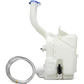 DNA Motoring OEM-WT-FO1288153 خزان سائل غسالة الزجاج الأمامي على طراز المصنع مع مضخة وغطاء متوافق مع 13-14 Fusion / 13-16 MKZ