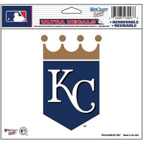 Wincraft MLB Kansas City Royals 14419071 Multi-Use Colored Decal, 5" x 6"