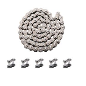 KAMIER #25 Roller Chain 74 Links with 5pcs Master Link Replacement for Razor E100 Power Core Glow E125 E150 E175 Electric Scooter 25H Drive Chain Heavy Duty E100 Series Parts