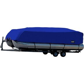 MSC® Trailerable Pontoon Boat Cover 300D UV,Mainre Grade, Color Grey,Pacific Blue Available (Pacific Blue, Model B - Fits: 21' to 24'L Beam Width to 104")