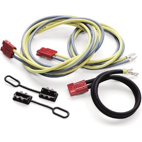 WARN 70928 Quick Connect Winch Power Cable Wiring Kit for Front and Rear of Vehicle, Red, Blue, Yellow, Black