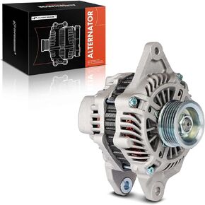 A-Premium Alternator Compatible with Mitsubishi Mirage 2014-2015 1.2L, 12V 85A 6-Groove Pulley Clockwise, Replace# 1800A316, A005TG2691