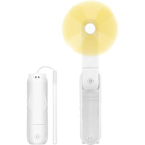 Elegant Micro USB Electric Fan, Foldable Travel Fan, 3 Speed Adjustable, Smooth and Quiet Operation - White
