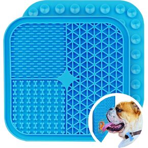 سجادة لعق الكلاب - سجادة تغذية الكلاب المحفزة مع أنماط تصميم متنوعة، أكواب شفط، مادة سيليكون آمنة للغسل في غسالة الأطباق لتشجيع التحفيز الذهني والإثراء للكلاب الصغيرة والكبيرة in Kuwait
