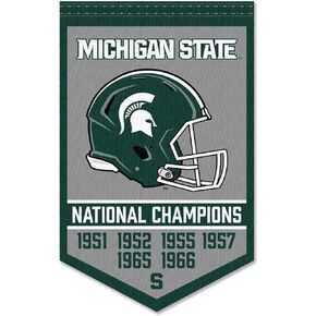 College Flags & Banners Co. Michigan State Spartans Football National Champions Banner