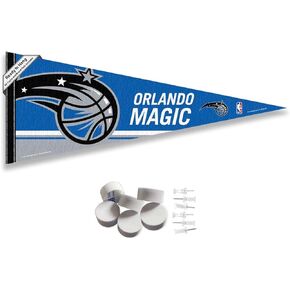 Orlando Magic Pennant Flag and Wall Tack Pads Mounts