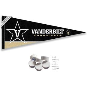 Vanderbilt Commodores Pennant Flag and Wall Tack Mount Pads