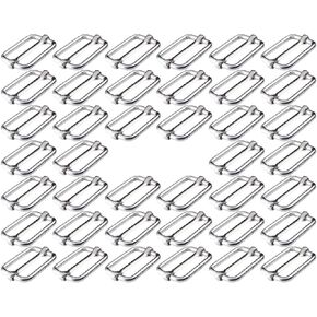 BEADNOVA Adjustable Slide Buckle 1 Inch Triglide Slides Metal Webbing Slider For Strap Belt Backpack Handbag DIY (10 Pieces, Silver Color)