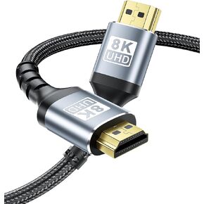 BYEASY USB C to HDMI Cable 3.3ft, 4K@60Hz Type C 3.1 to HDMI Cable, Thunderbolt 3/4 HDMI Lead Compatible with iPhone 15/MacBook Pro/Air, iPad Pro/Air/Mini