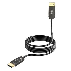 8K Fiber Optic Displayport 1.4 Cable 50 Ft, Active Optical DP to DP Cable Support 8K@60Hz 4K@144Hz 2K,32.4Gbps,HBR3,HDCP2.2,HDR,VR Headset,Graphics,Slim and Flexible Display Port Cord