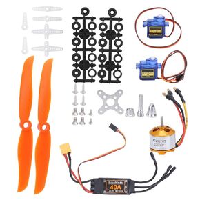 طقم محرك طائرة RC لطائرة هليكوبتر RC، مروحة احترافية 6035 طائرة تحكم عن بعد 40A XT60T ESC Combo Kit محركات كاملة SG90 Servo 2212 KV2200 محرك بدون فرشاة