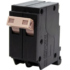 120 1-Pole 20-Amp Circuit Breaker, 3/4-Inch Plug-On Molded Case Circuit Breaker, Thermal Magnetic Protection, 20 Amp 10 KAIC, 120/240V