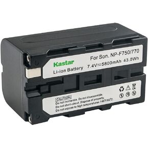 Kastar 1-Pack NP-F770 Battery 7.4V 5800mAh Replacement for Sound Devices MixPre-3, Sound Devices MixPre-6, Sound Devices MixPre-10T, Sound Devices 663, FEELWORLD F5 Pro 5.5
