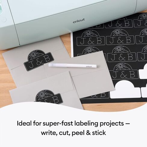 Cricut Smart Removable Writable Vinyl (13in x 3ft, Black) for Explore and Maker 3 - Matless cutting for long cuts up to 12ft in Saudi Arabia