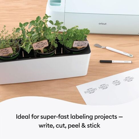 Cricut Smart Removable Writable Vinyl (13in x 3ft, Black) for Explore and Maker 3 - Matless cutting for long cuts up to 12ft in Saudi Arabia