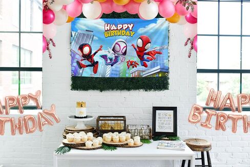 Happy Birthday Backdrop Banner for Kids Birthday Party Indoor Outdoor Decor Supplies 3 x 5 FT Photograpy Background (4) in Saudi Arabia