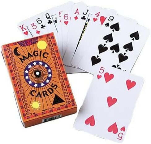 مجموعة أوراق لعب الخدعة السحرية من مستلزمات الحفلات المكونة من 24 قطعة لـ 12 قطعة in Kuwait
