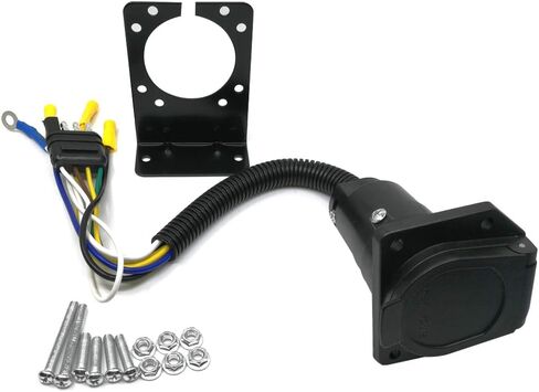 قابس مسطح بأربعة اتجاهات إلى موصل محول أسلاك مقطورة RV ذو 7 اتجاهات in Kuwait